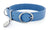 Pantofola Italian luxury leather dog collar in Cielo, Medium